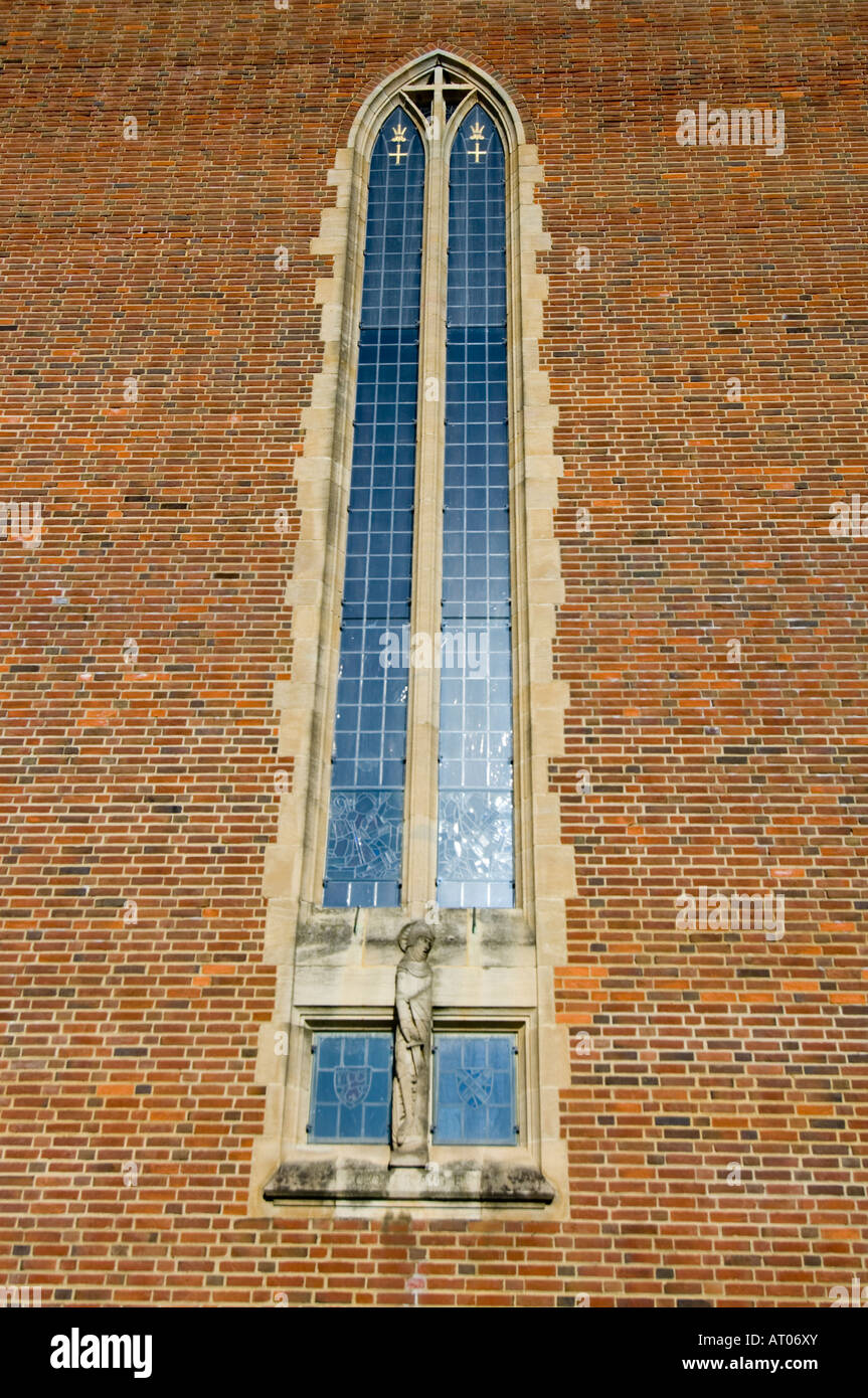Leaded Glass Window Guildford Cathedral Surrey UK Stock Photo Alamy