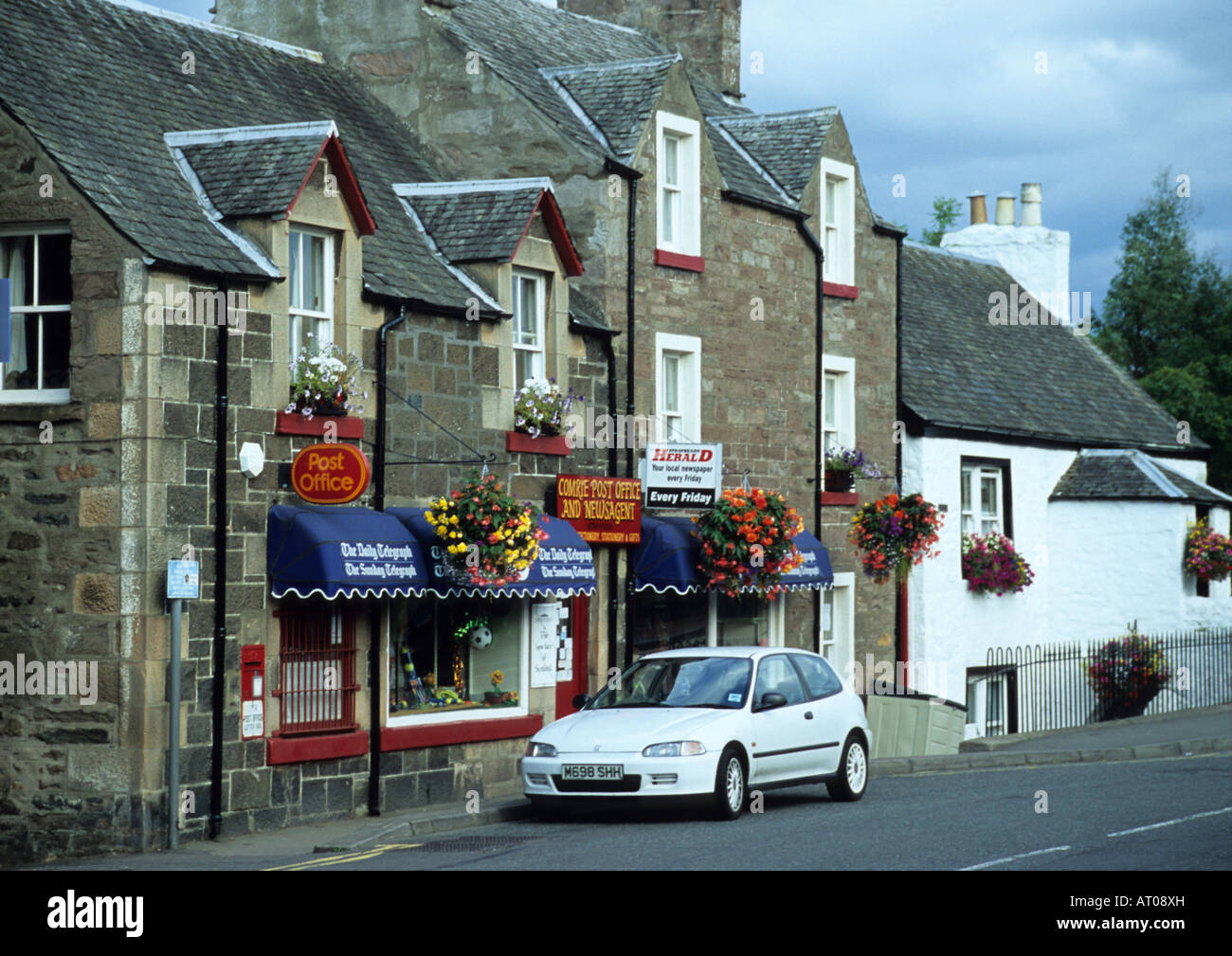 Comrie,Post Office,Comrie,Perthshire,Scotland,Uk Stock Photo