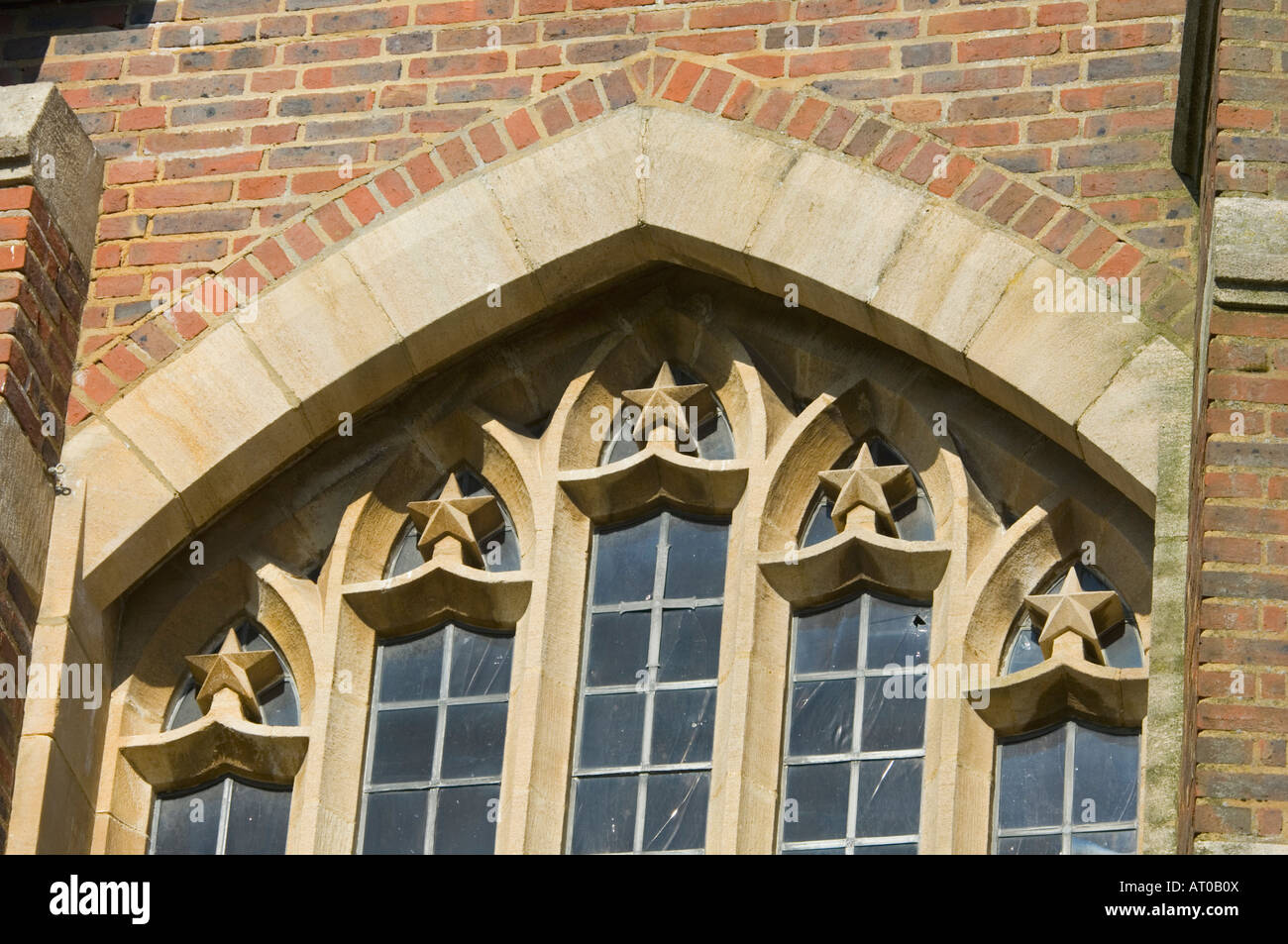 Leaded Glass Window Guildford Cathedral Surrey UK Stock Photo Alamy