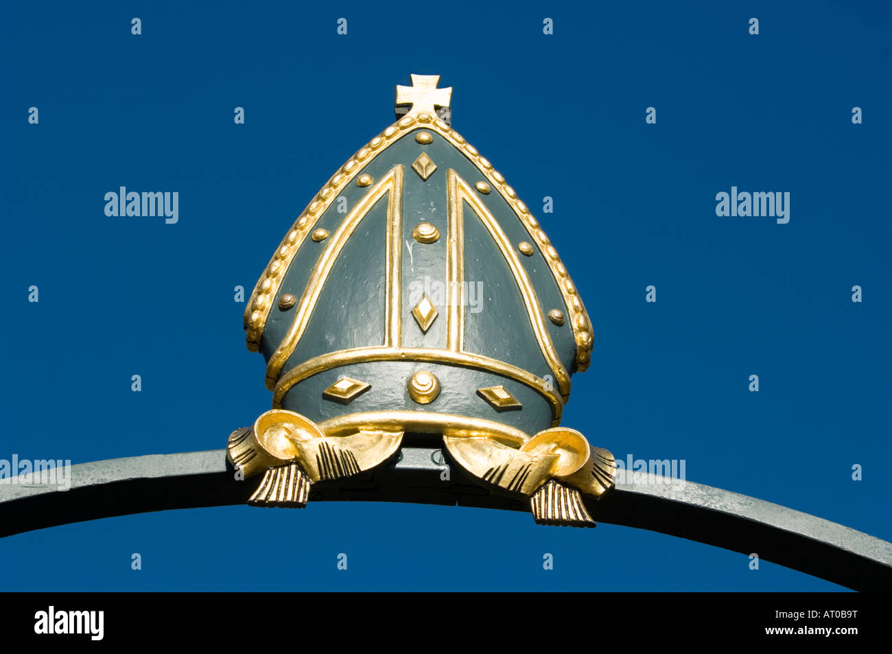Emblem of the Anglican Church - Guildford Cathedral Surrey UK Stock Photo