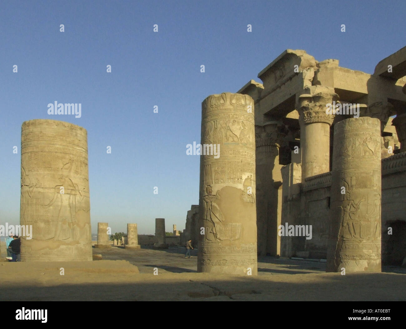 Egypt historical site blue sandy Stock Photo