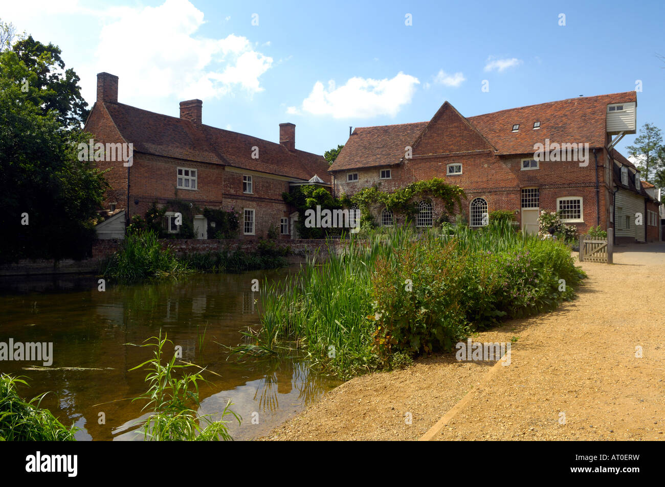 Flatford Mill.  Flatford Mill was immotalised in a painting by John Constable Stock Photo