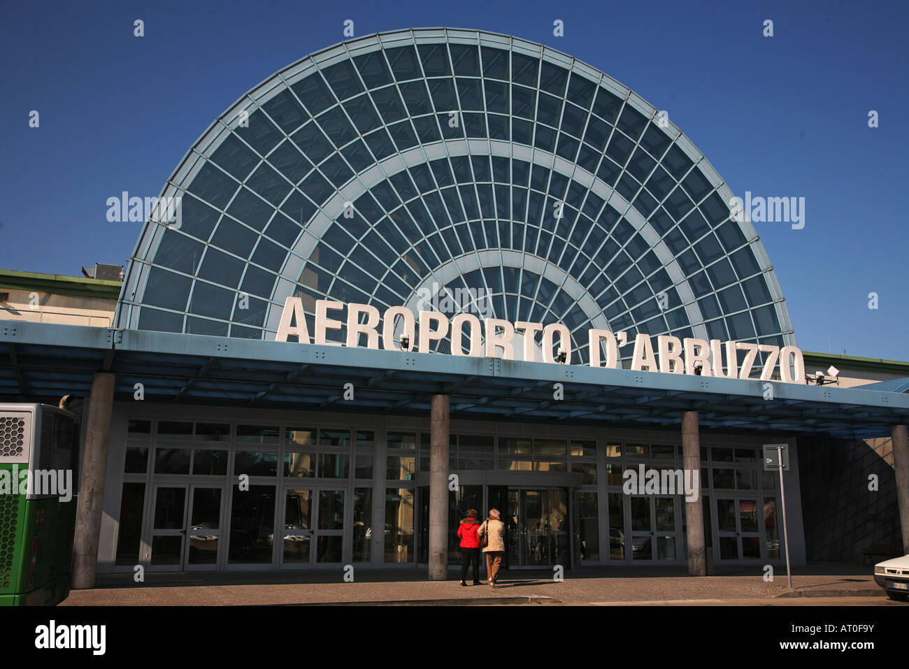 abruzzo pescara airport terminal italy chieti Stock Photo