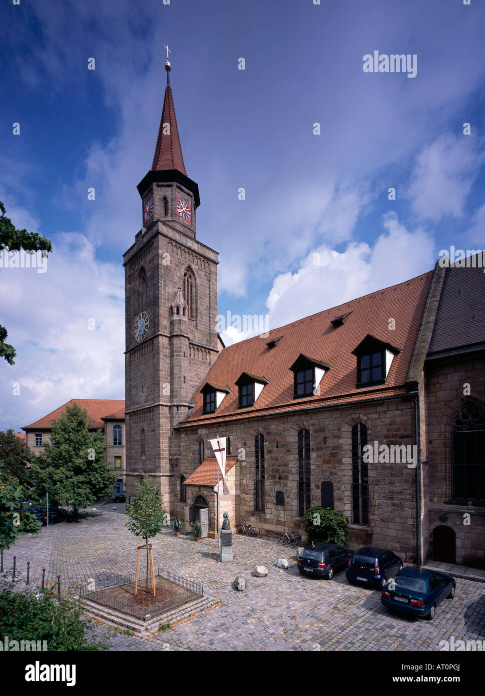 Fürth, Evang. Luth. Pfarrkirche St Michael, Blick von Südosten Stock Photo
