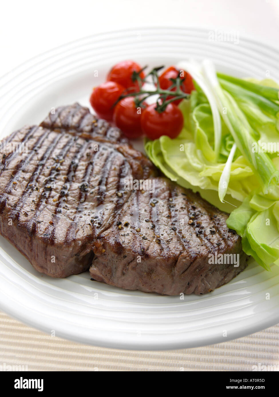 Char grilled rump steak Stock Photo - Alamy