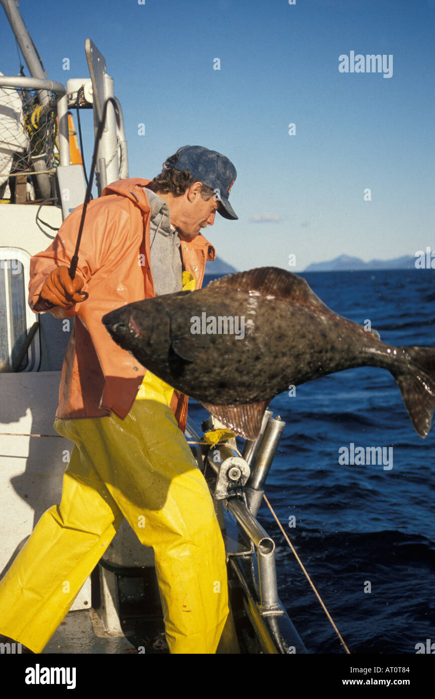 commercial fishing vessel Blueback crew hauls longline gear with