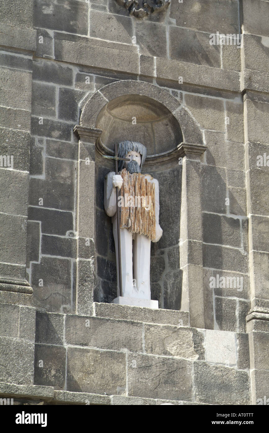 Sao Joao statue in Porto designed by João Cutileiro Stock Photo