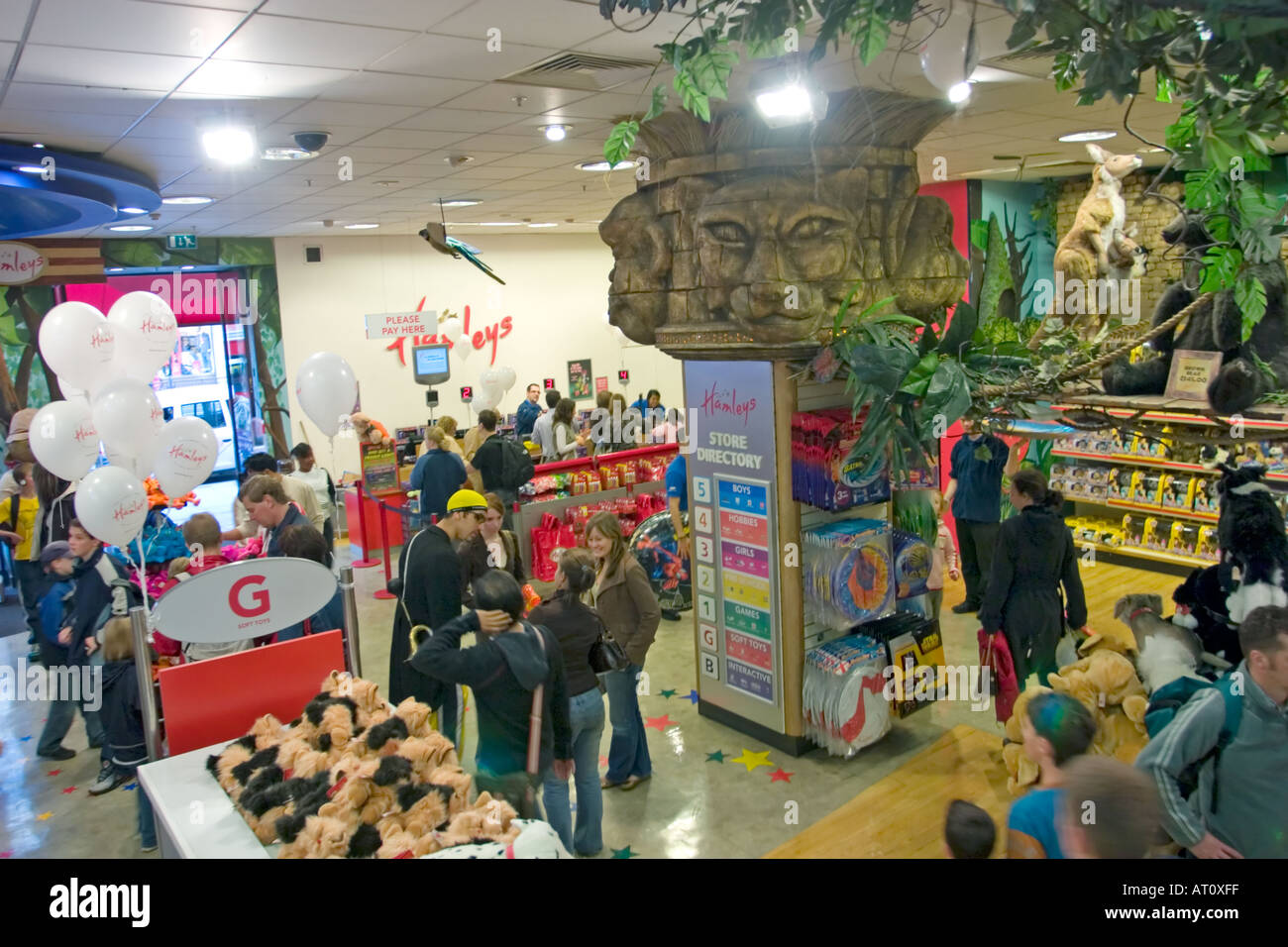 Entrance foyer Hamley s Toy store in London Regent Street England Stock