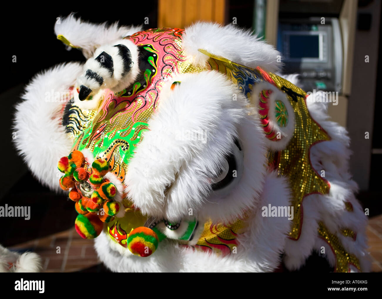Chinese New Year dragon costume Stock Photo Alamy