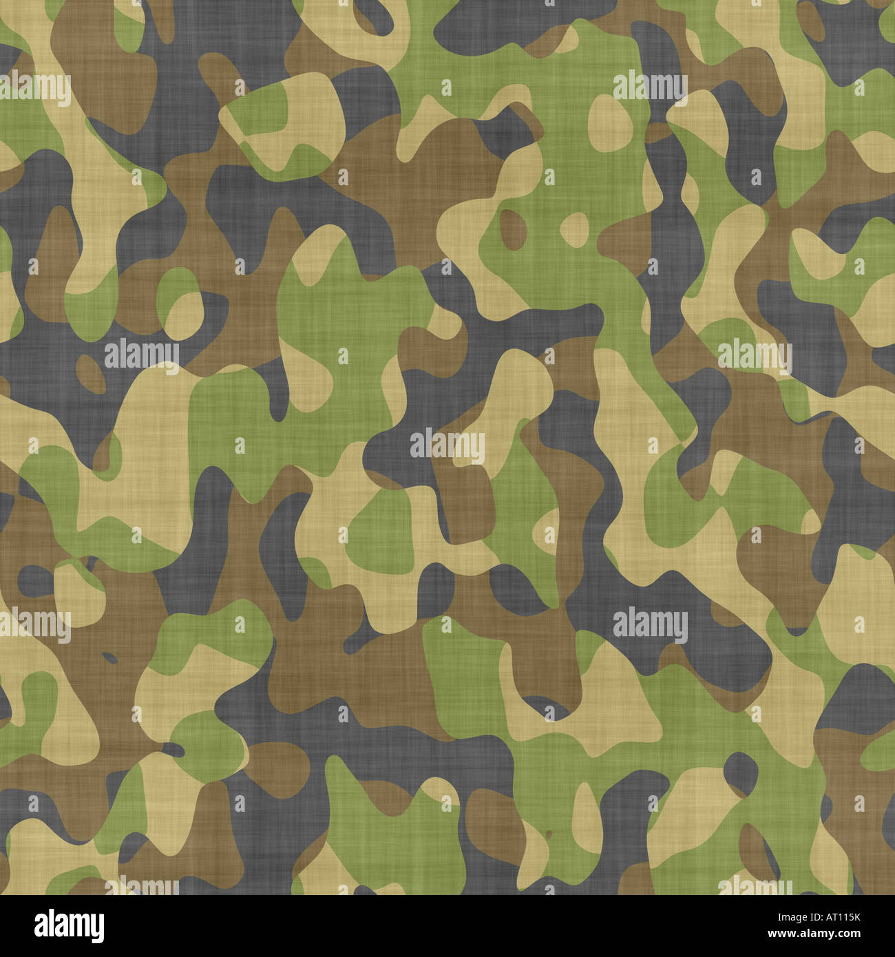 close up of camouflage pattern material or clothing Stock Photo