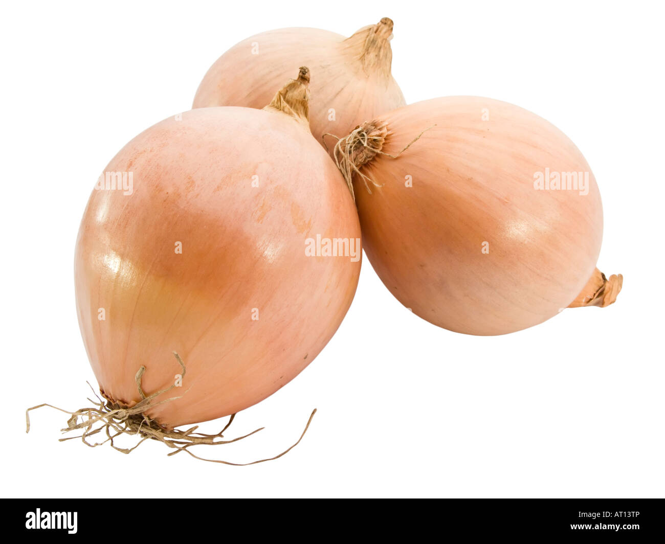 Onions isolated over white background Stock Photo