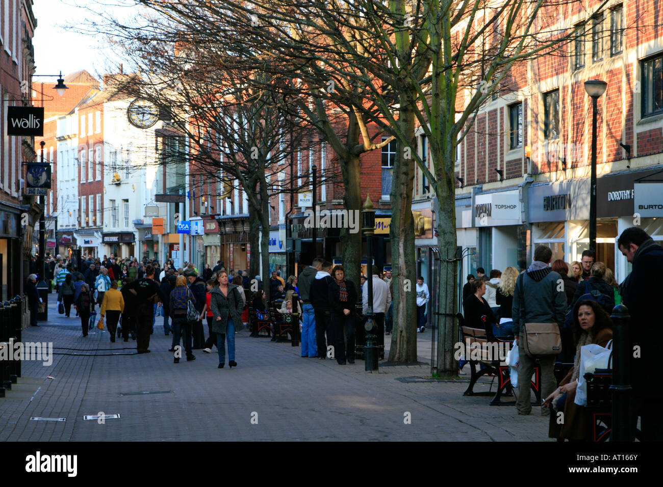 worcester town centre shopping worcestershire england uk gb Stock Photo -  Alamy