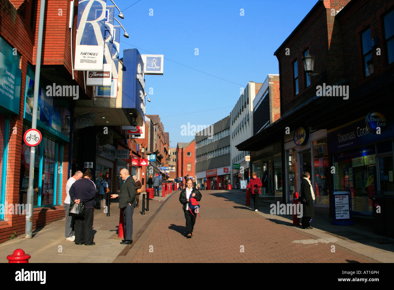 kidderminster town centre shopping high street worcestershire england