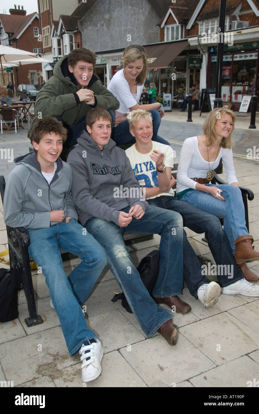 Teenagers school some street scenes  Model Released Stock Photo