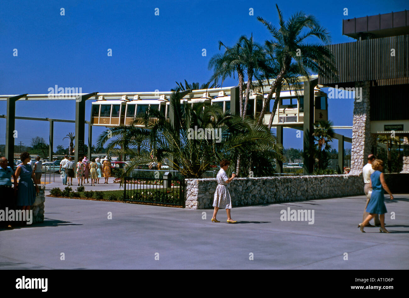 Busch Gardens monorail, Tampa, Florida, USA, 1967 Stock Photo