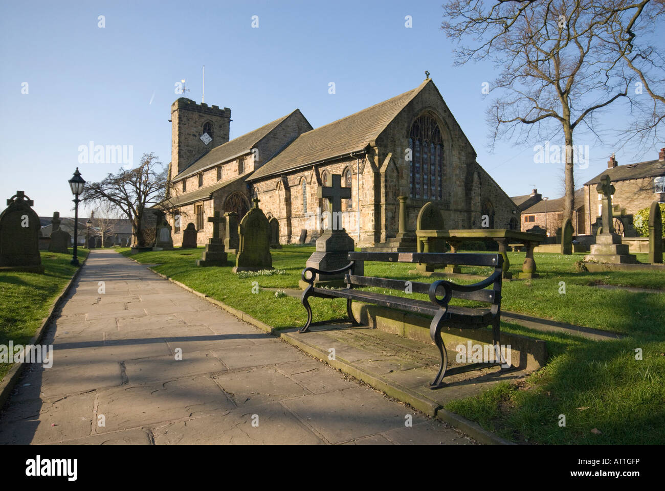 St Mary and All Saints Church Whalley Stock Photo
