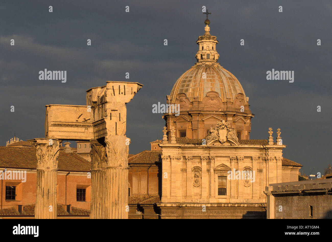 Italy, Rome, Roman Forum. S. Luca and Martina church Stock Photo