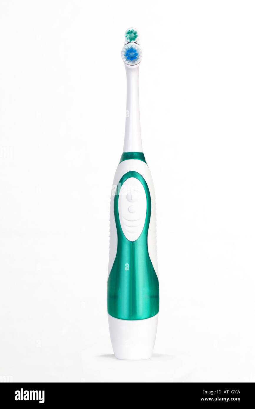 electric toothbrush on a white background Stock Photo - Alamy