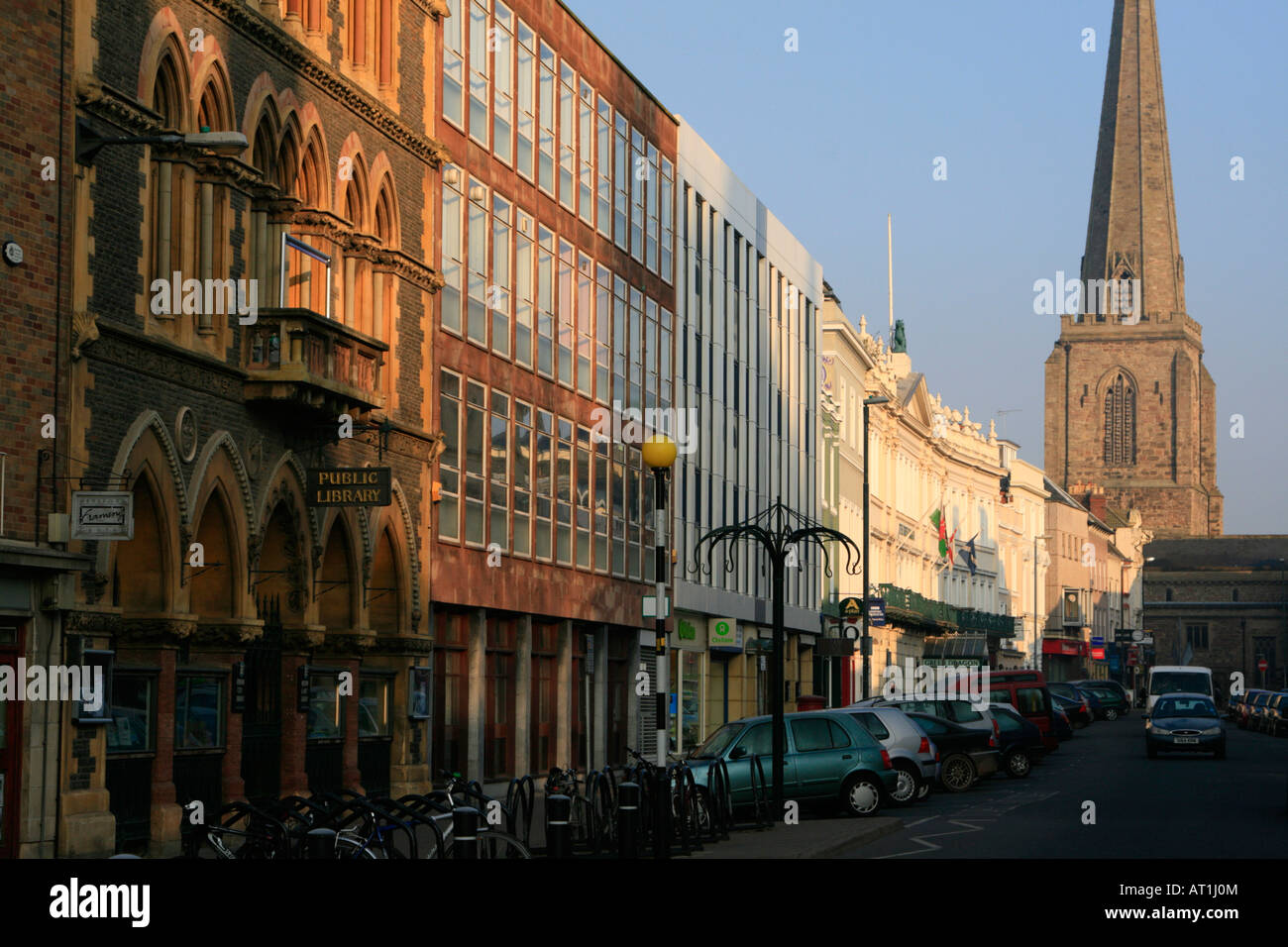 hereford town centre herefordshire england uk gb Stock Photo Alamy