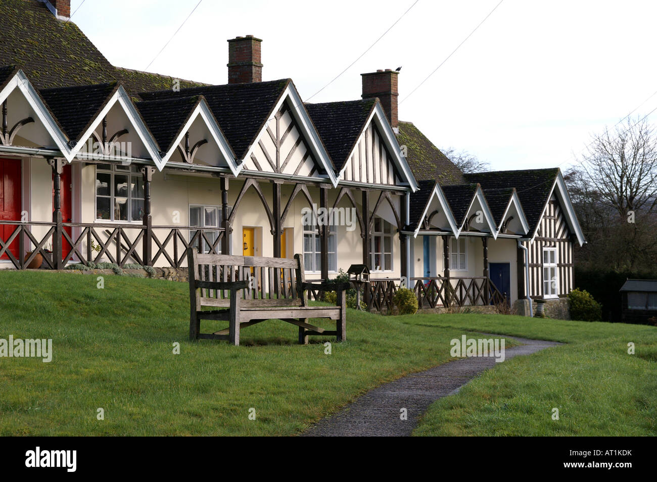 WottonunderEdge Rowland Hill Alms houses Stock Photo Alamy