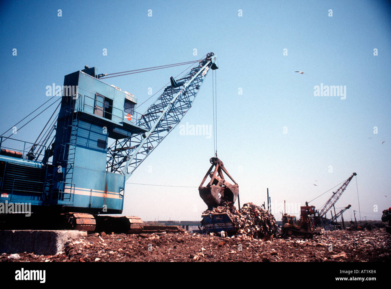 The Fresh Kills landfill in Staten Island in New York City Stock Photo