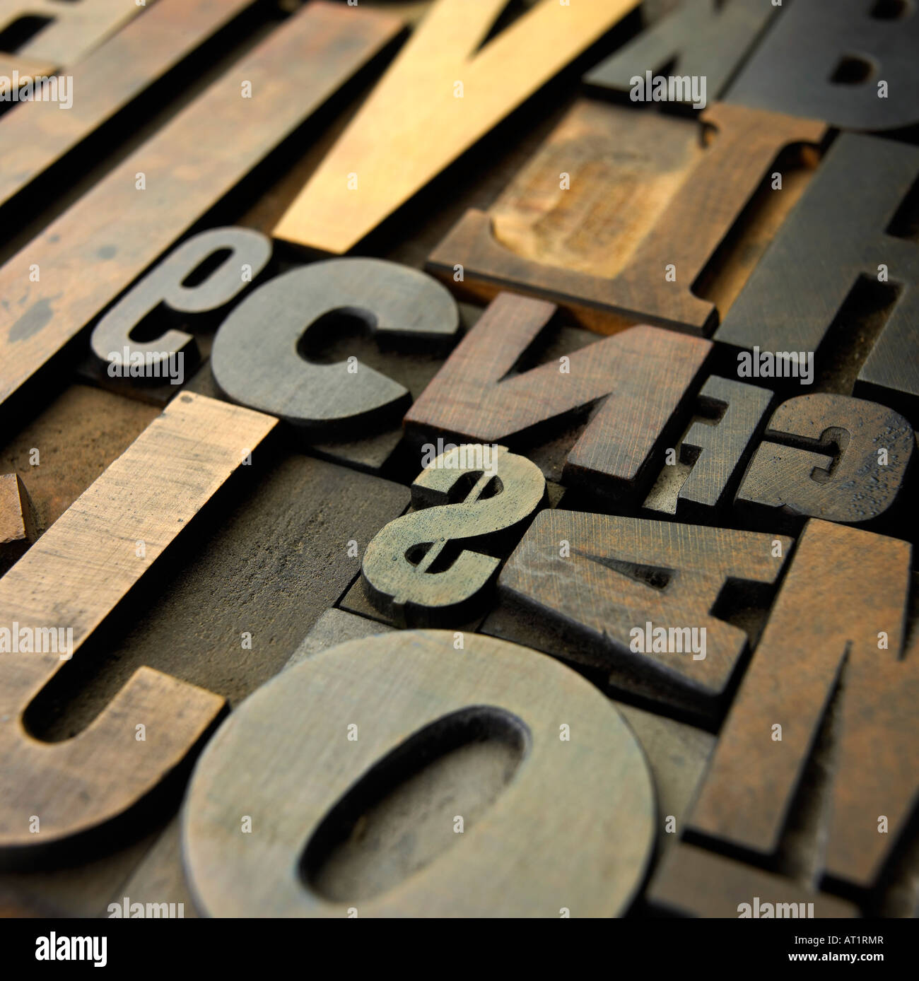 Old wooden letters Stock Photo - Alamy