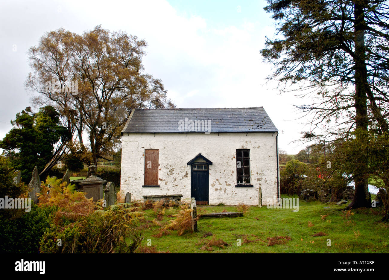 Welsh Bethesda Chapel at Brechfa near Brecon Powys Wales UK dated 1802
