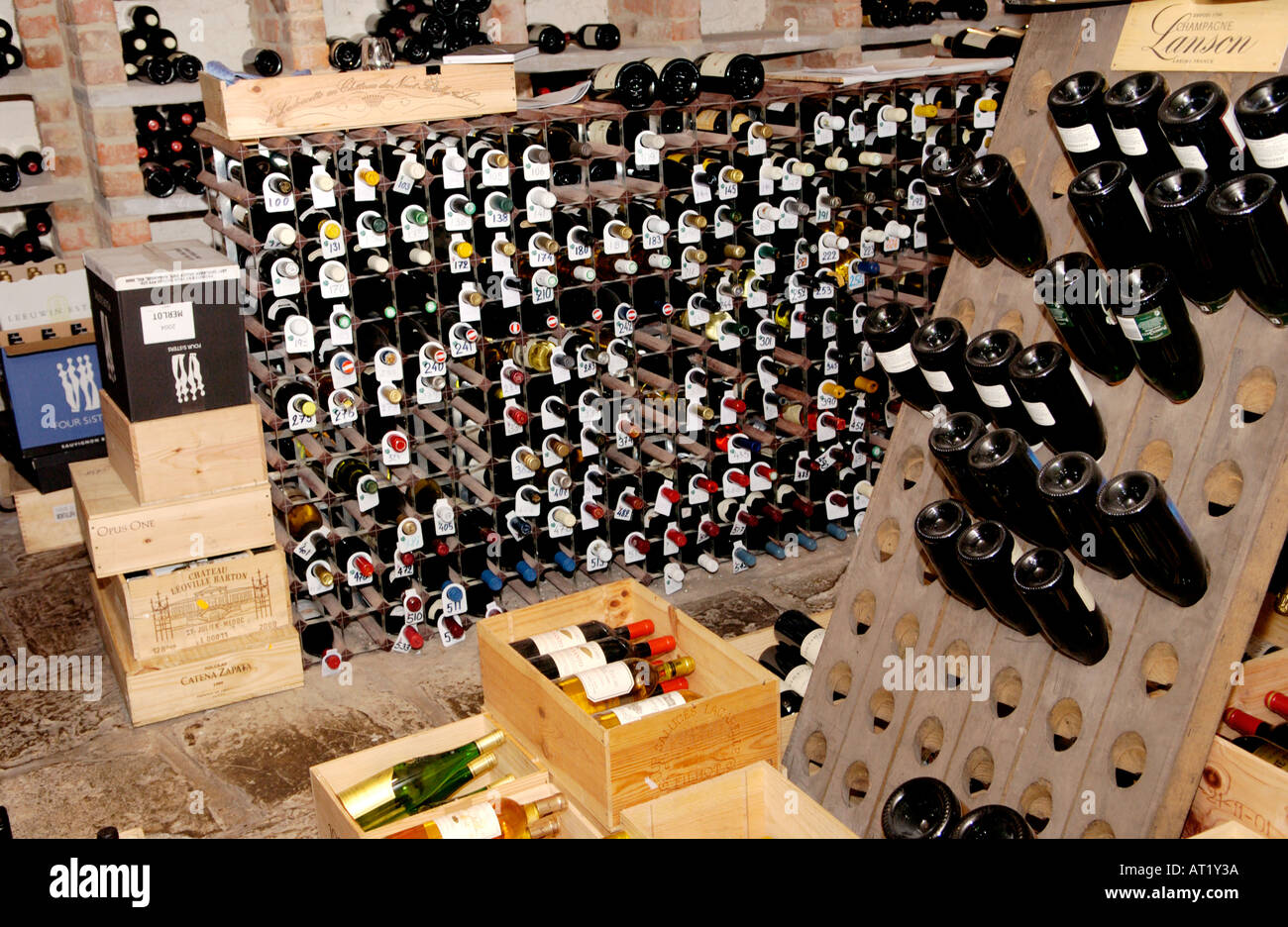 Wine cellar of Hotel du Vin Bristol England UK Stock Photo Alamy