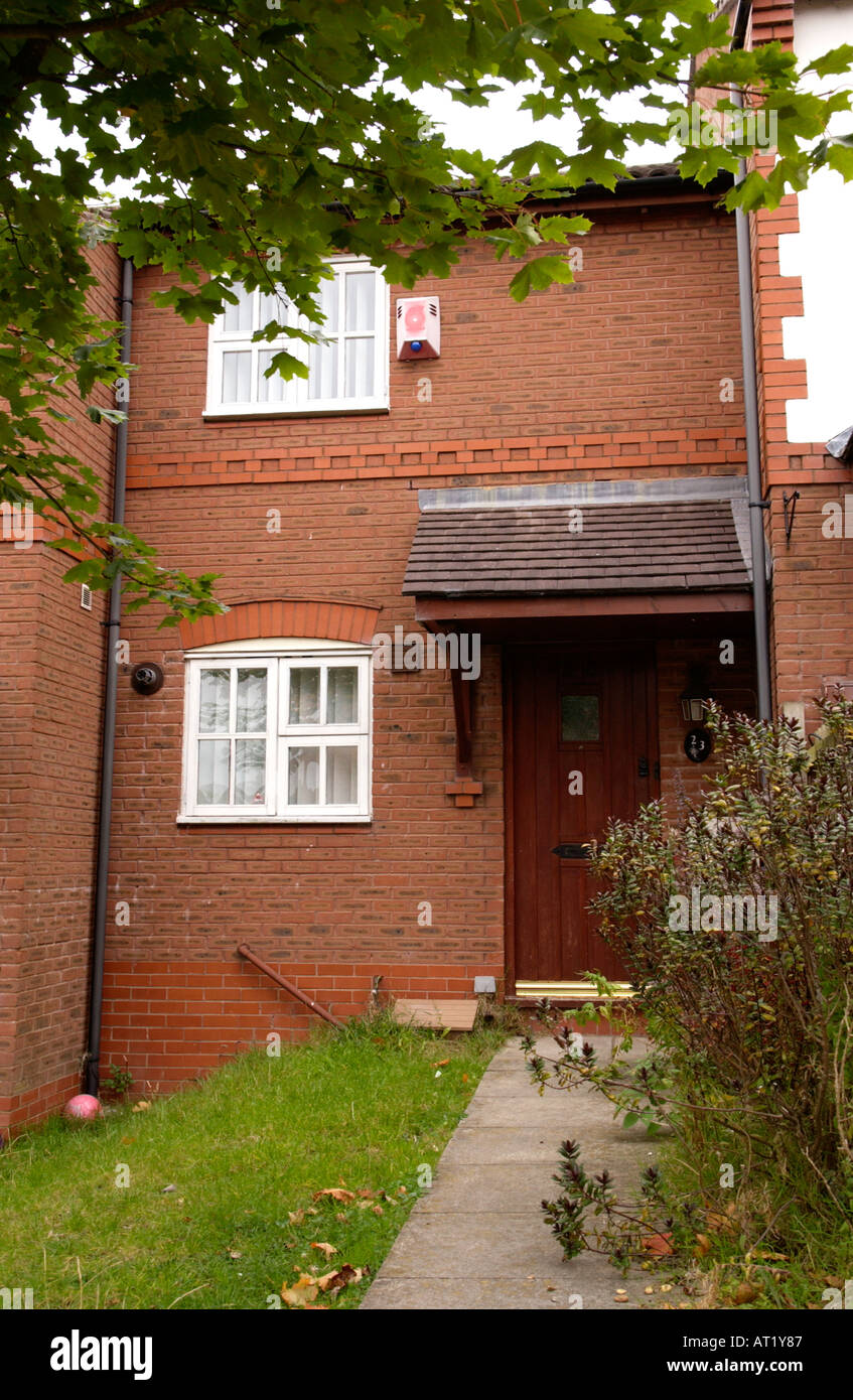Typical new housing on the Gurnos Estate Merthyr Tydfil South Wales UK