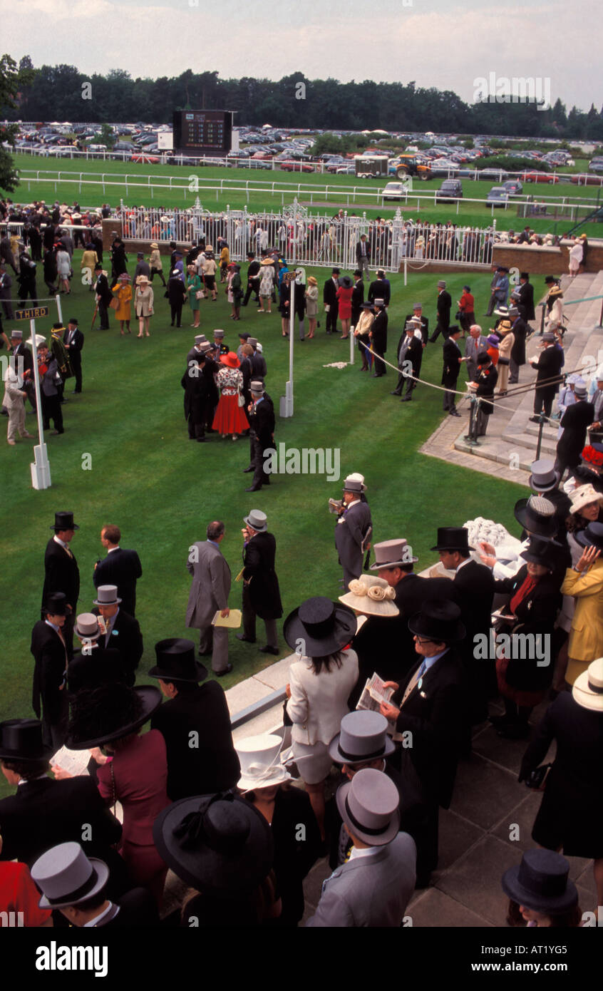 England, Berkshire, Ascot, Royal Ascot horse racing. Stock Photo