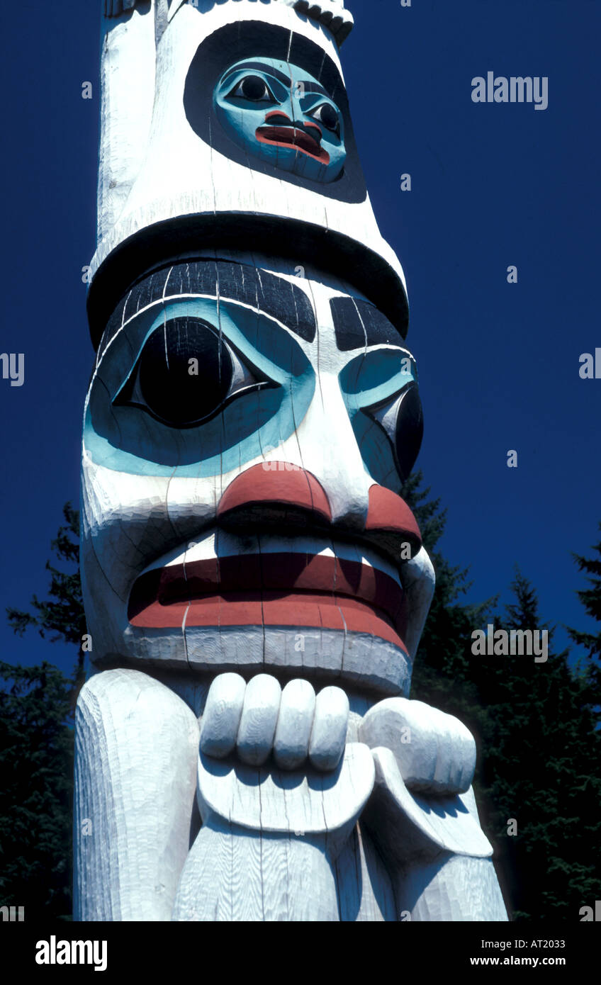 Alaska Totem Pole Stock Photo - Alamy