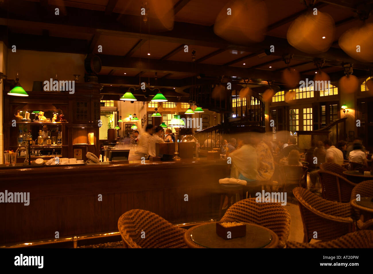 Bar in Raffles Hotel, Singapore Stock Photo Alamy