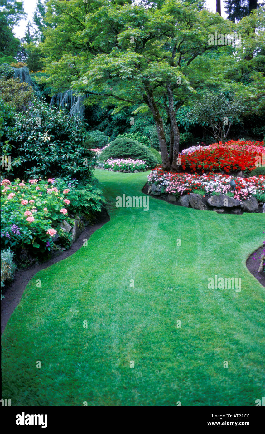 Well groomed gardens Stock Photo Alamy