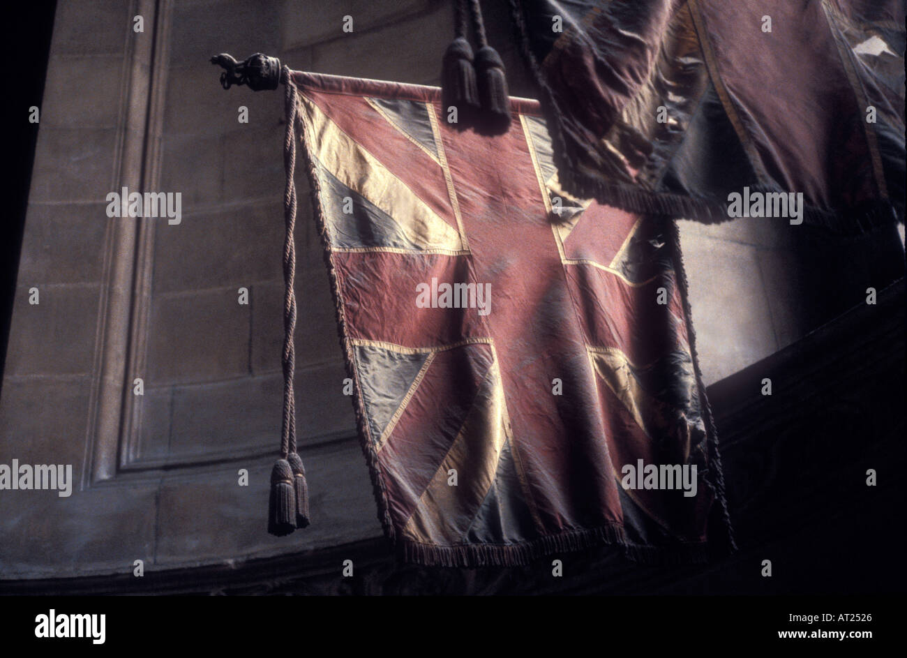 Old Union Jack Flag Tattered Historic Ceremonial Military Battle