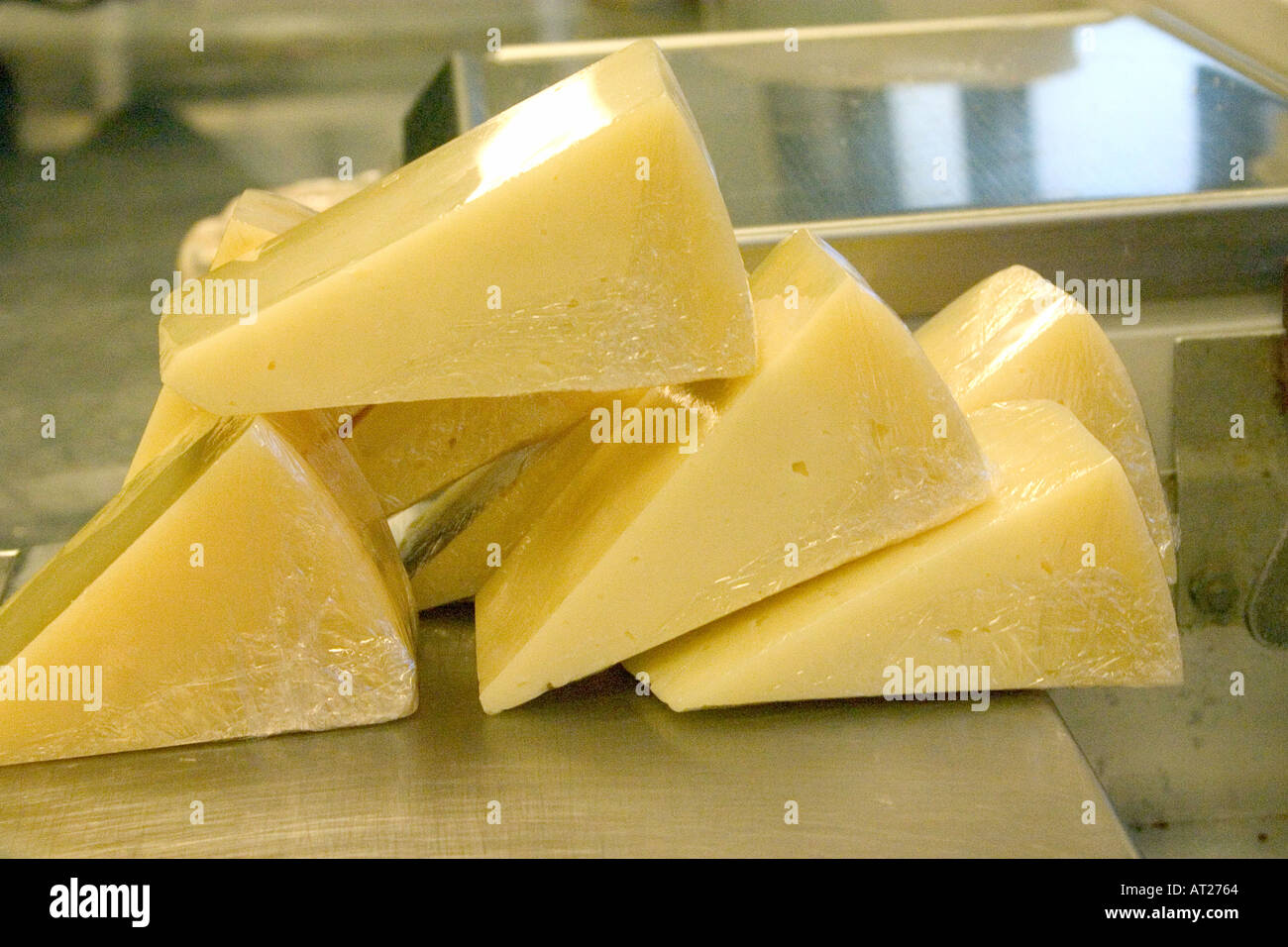 Wisconsin Park brand Parmesan Cheese at the Mississippi Market co-op located at Dale and Selby. St Paul Minnesota MN USA Stock Photo