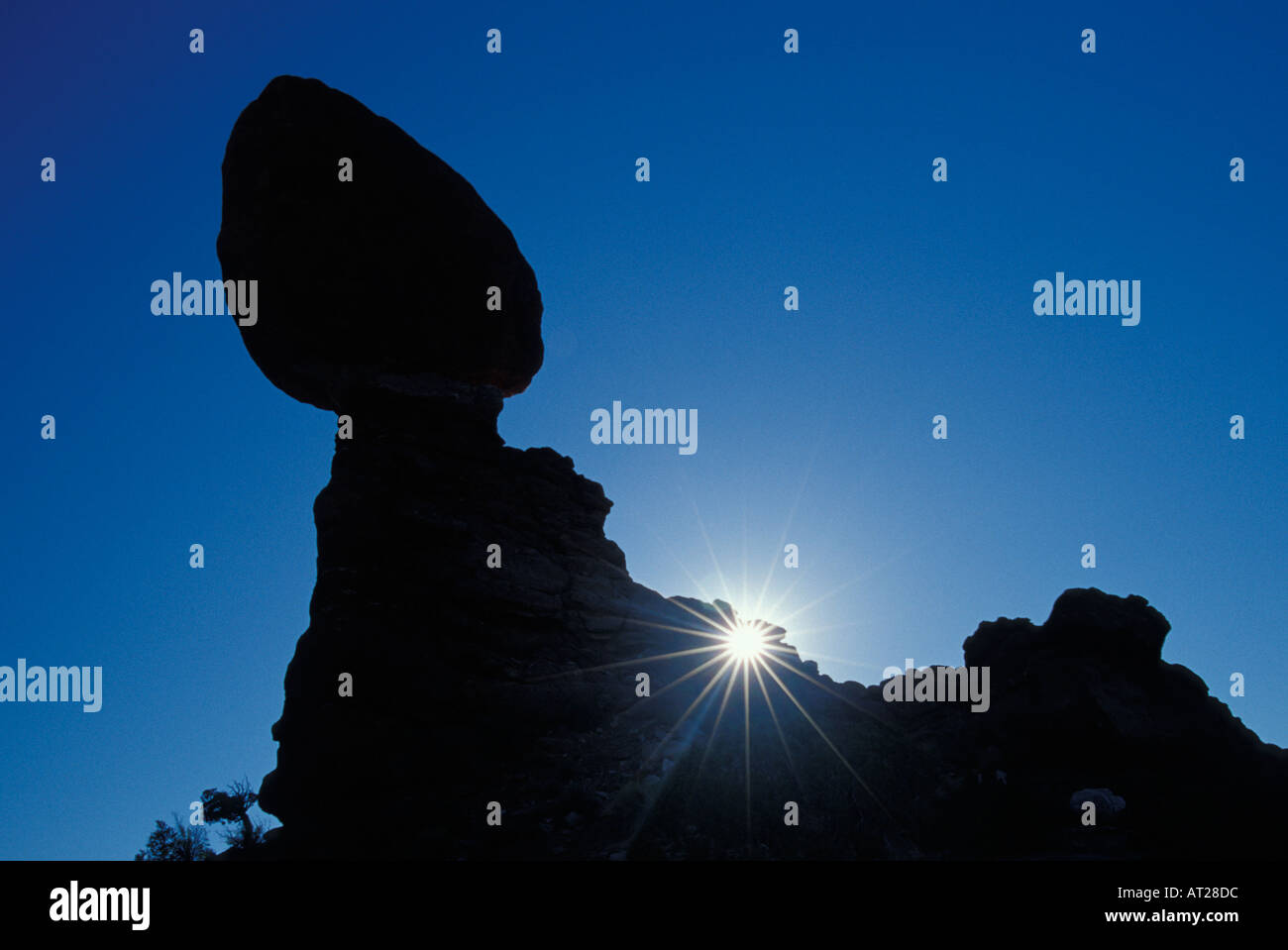 Balanced Rock at Arches National Park Utah Stock Photo - Alamy