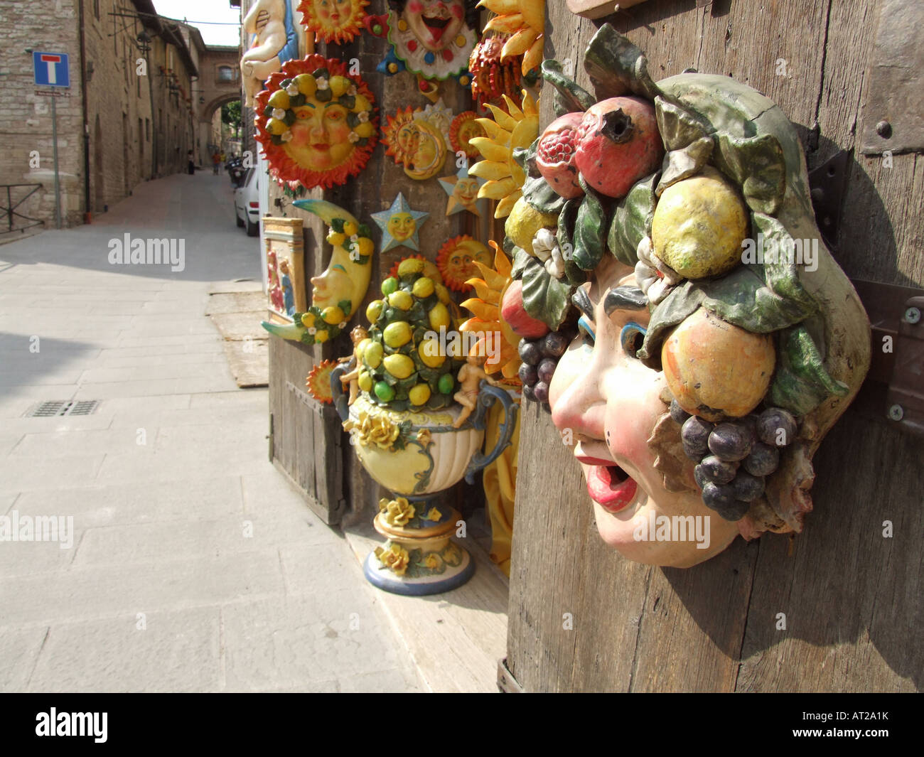 gift shop in assisi, italy Stock Photo Alamy