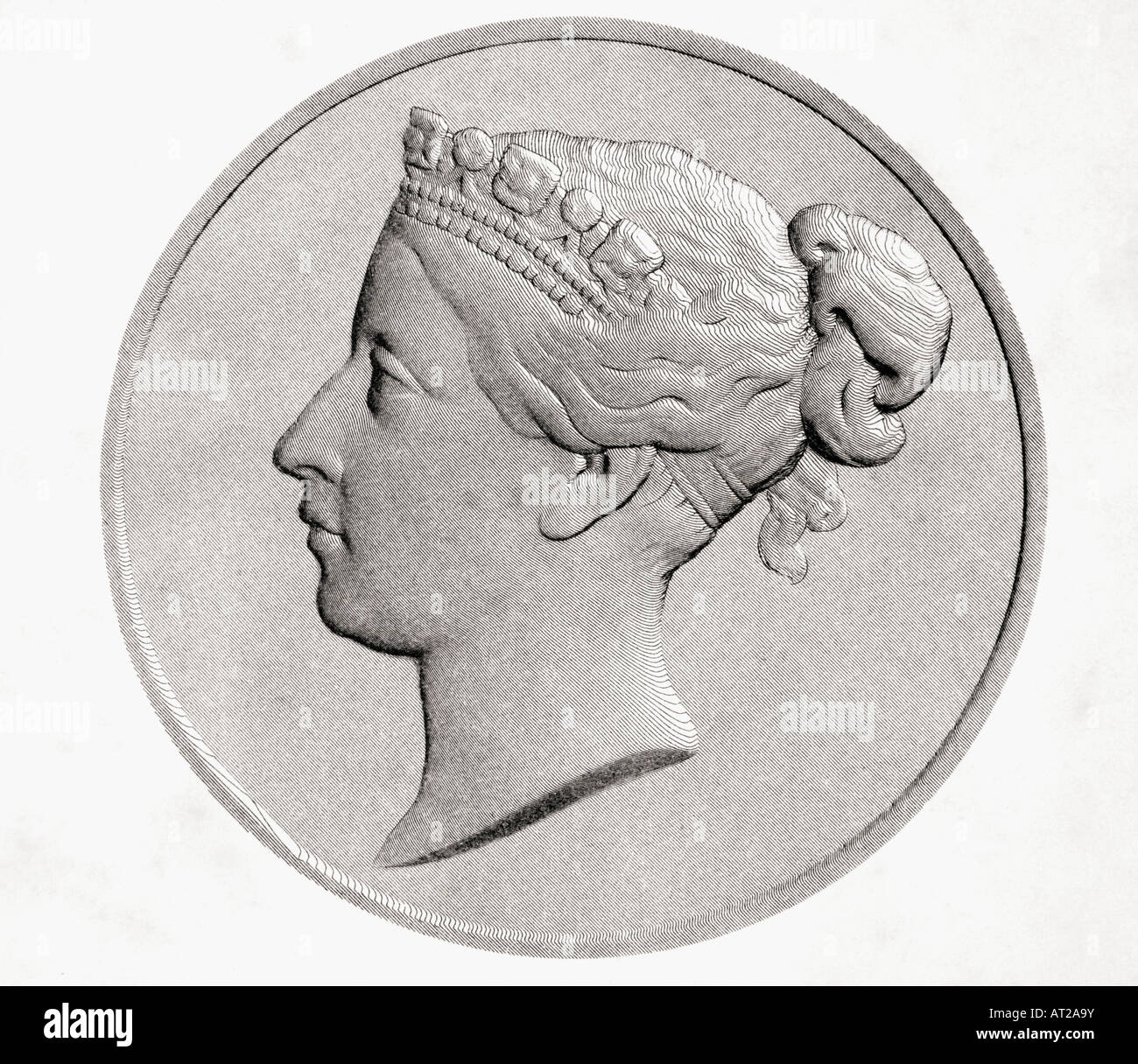 Queen Victoria, 1819 - 1901. Princess Alexandrina Victoria of Saxe Coburg Stock Photo