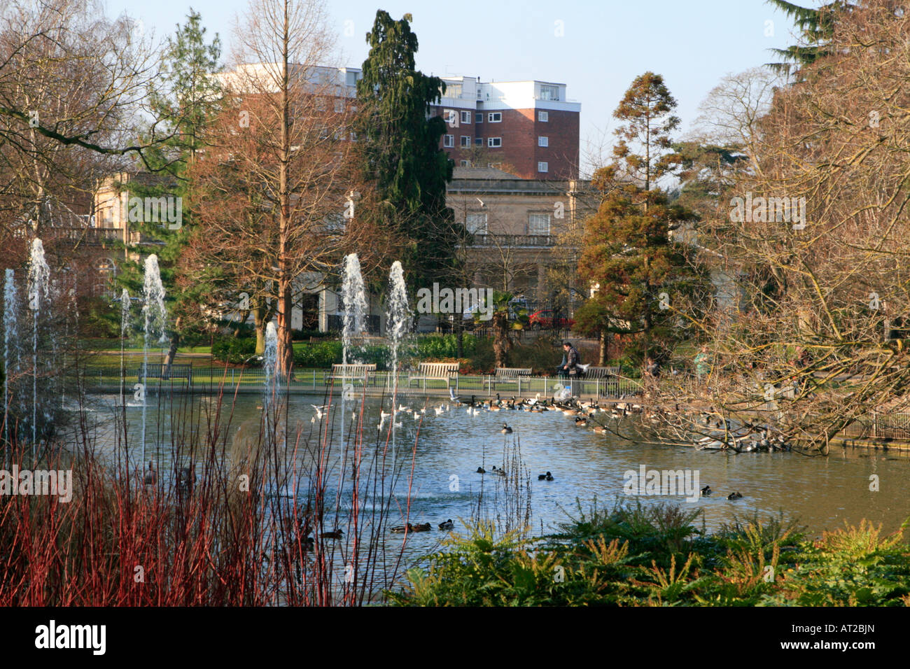 jephson gardens royal leamington spa town centre warwickshire england