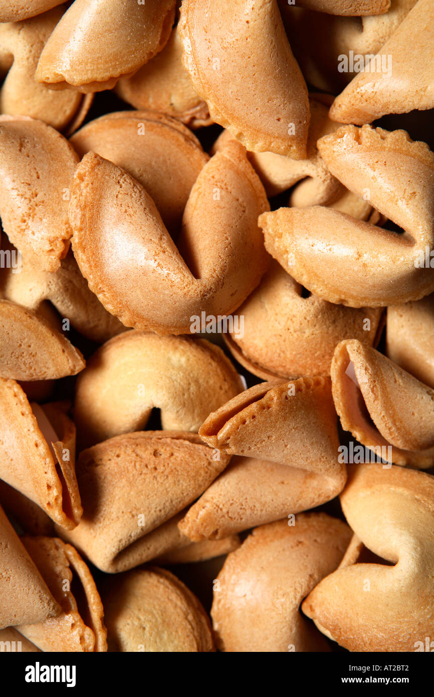 Fortune Cookie Background Stock Photo - Alamy