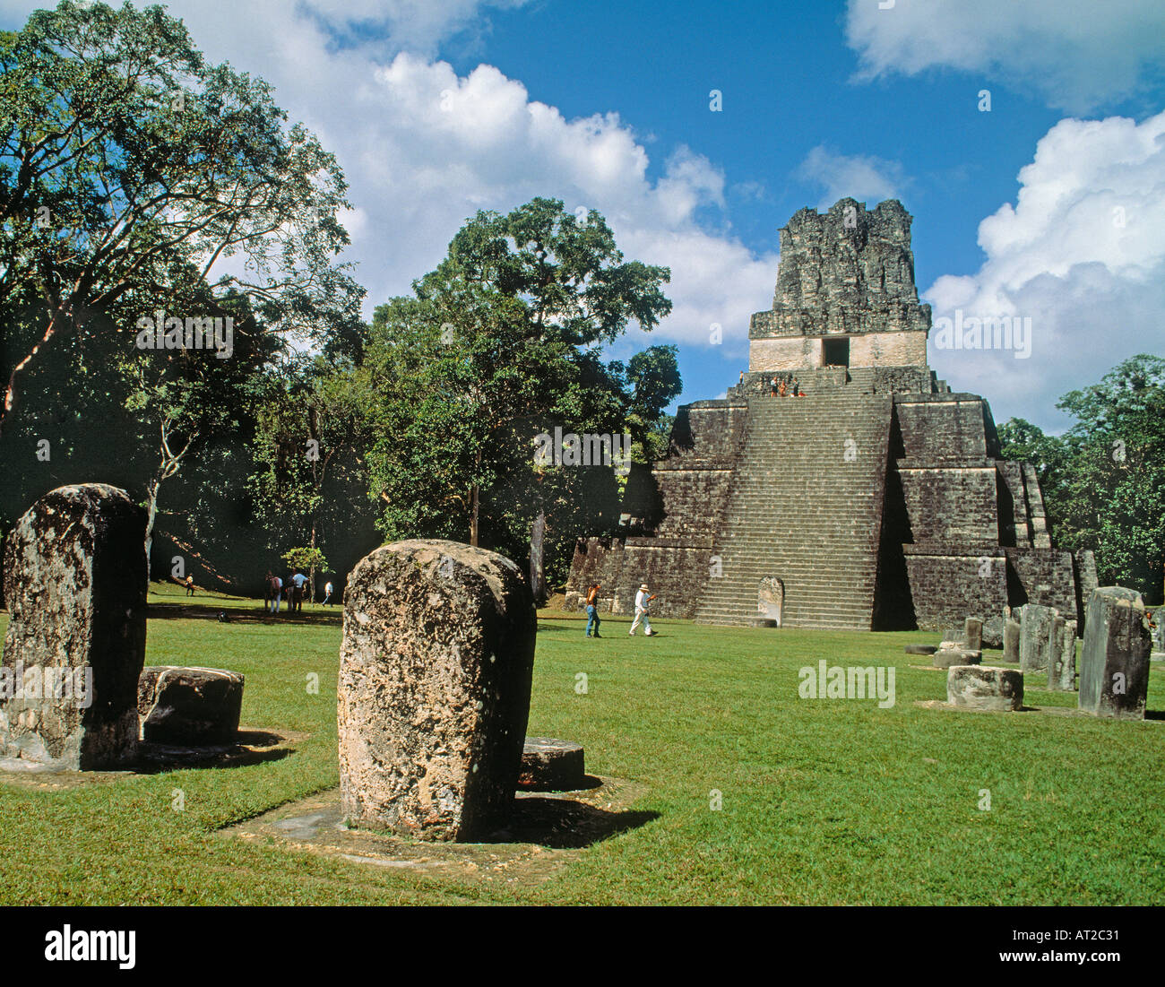 Tikal Mayan Ruins Peten Department Guatemala Temple 2 Temple of the ...