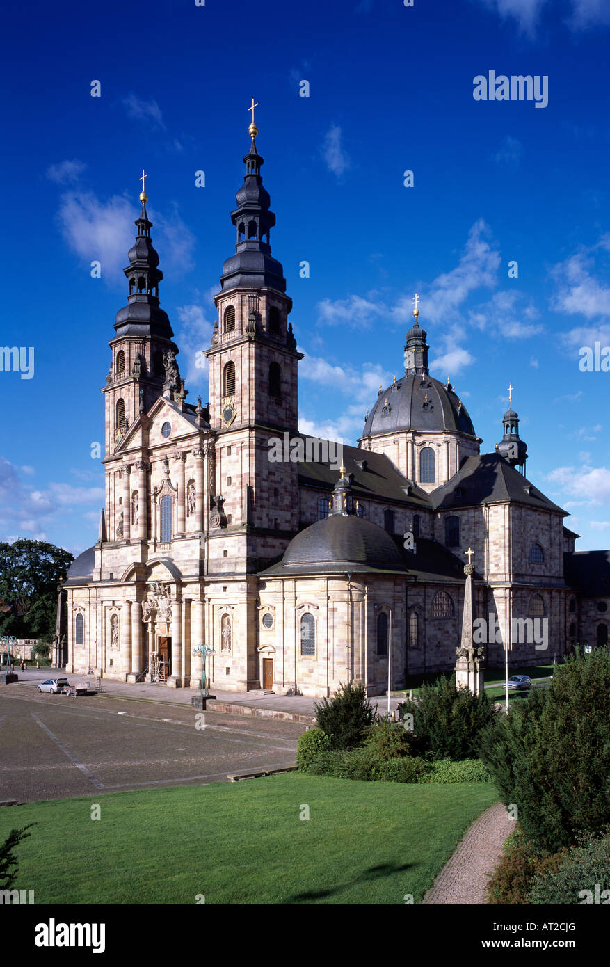 Fulda, Dom, Blick von Westen Stock Photo Alamy