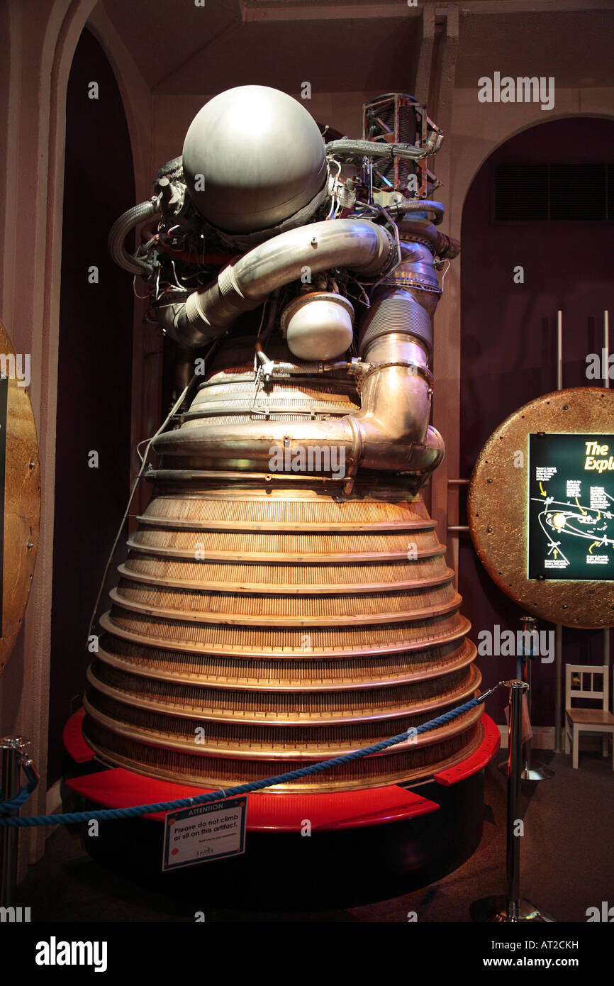 Rocket engine on display at H R MacMillan Space Centre at the ...