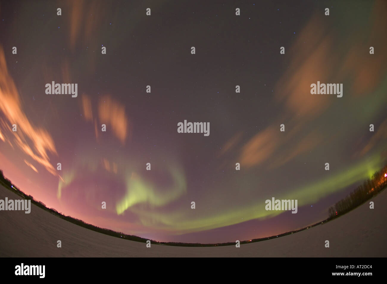 Northern lights, Edmonton, Alberta, Canada Stock Photo Alamy