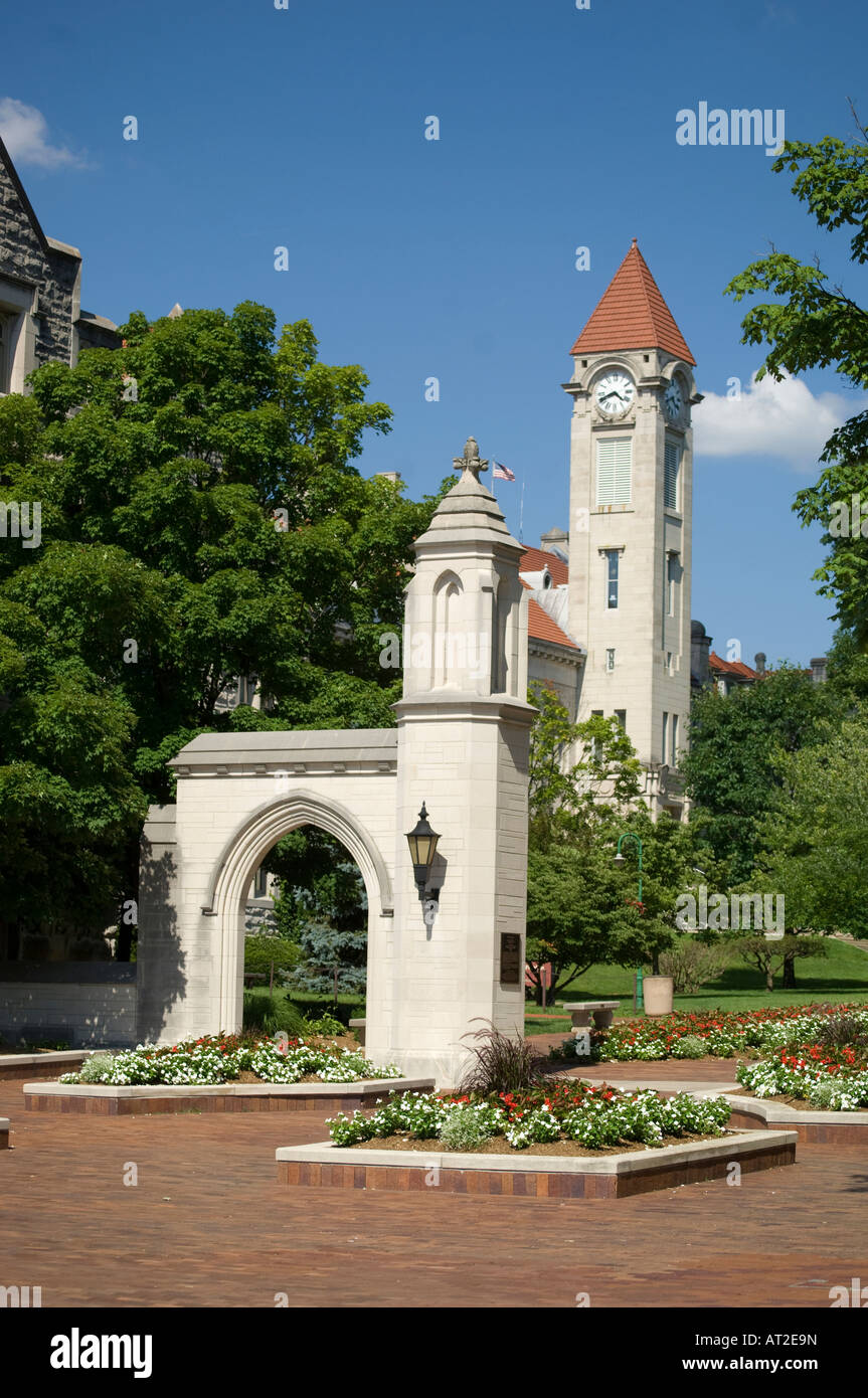 Sample Gates entryway into Indiana University campus Bloomington