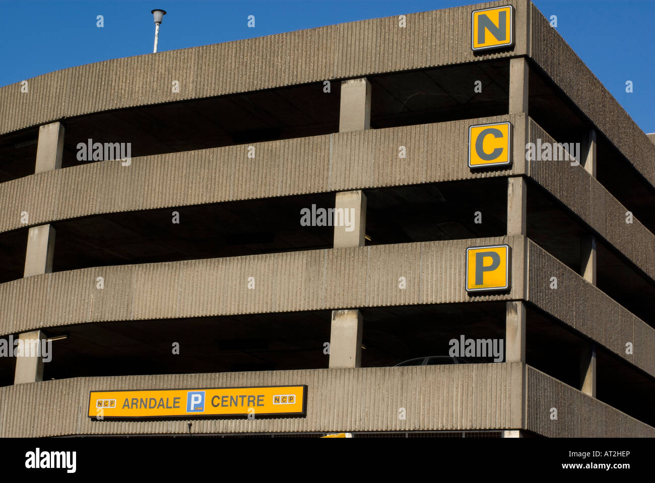 NCP car park Arndale centre Nottingham Stock Photo