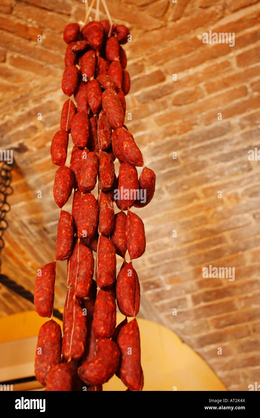 Italian sausages, Italy Stock Photo Alamy