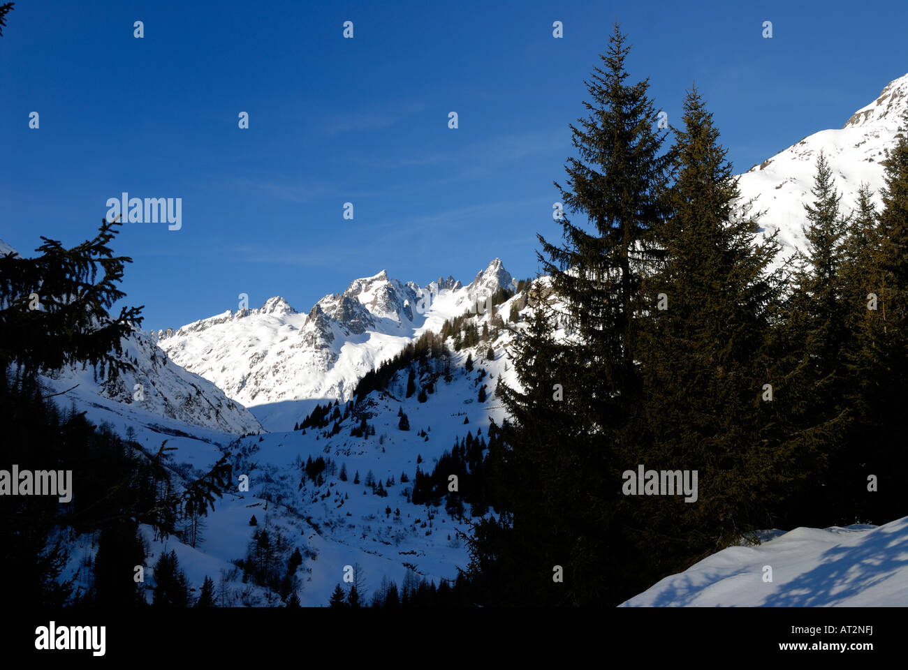 View on Sustenpass - European Alps Stock Photo