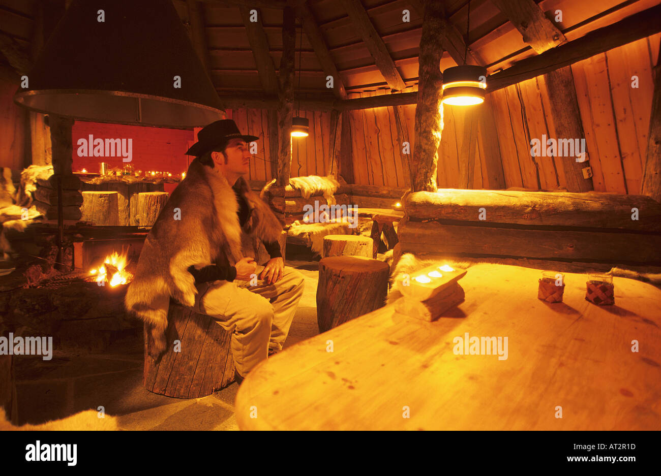 Lapinleuku Hotel Ivalo Lapland Finland Stock Photo Alamy