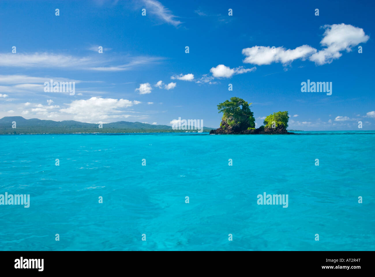 samoan dream SAMOA island blue green waters sea sun South southsea sea Pacific wild waves feeling holidays lagoon reef deep blue Stock Photo